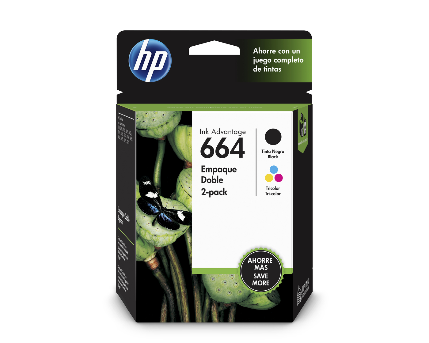 Pack doble HP 664 Color/Negro