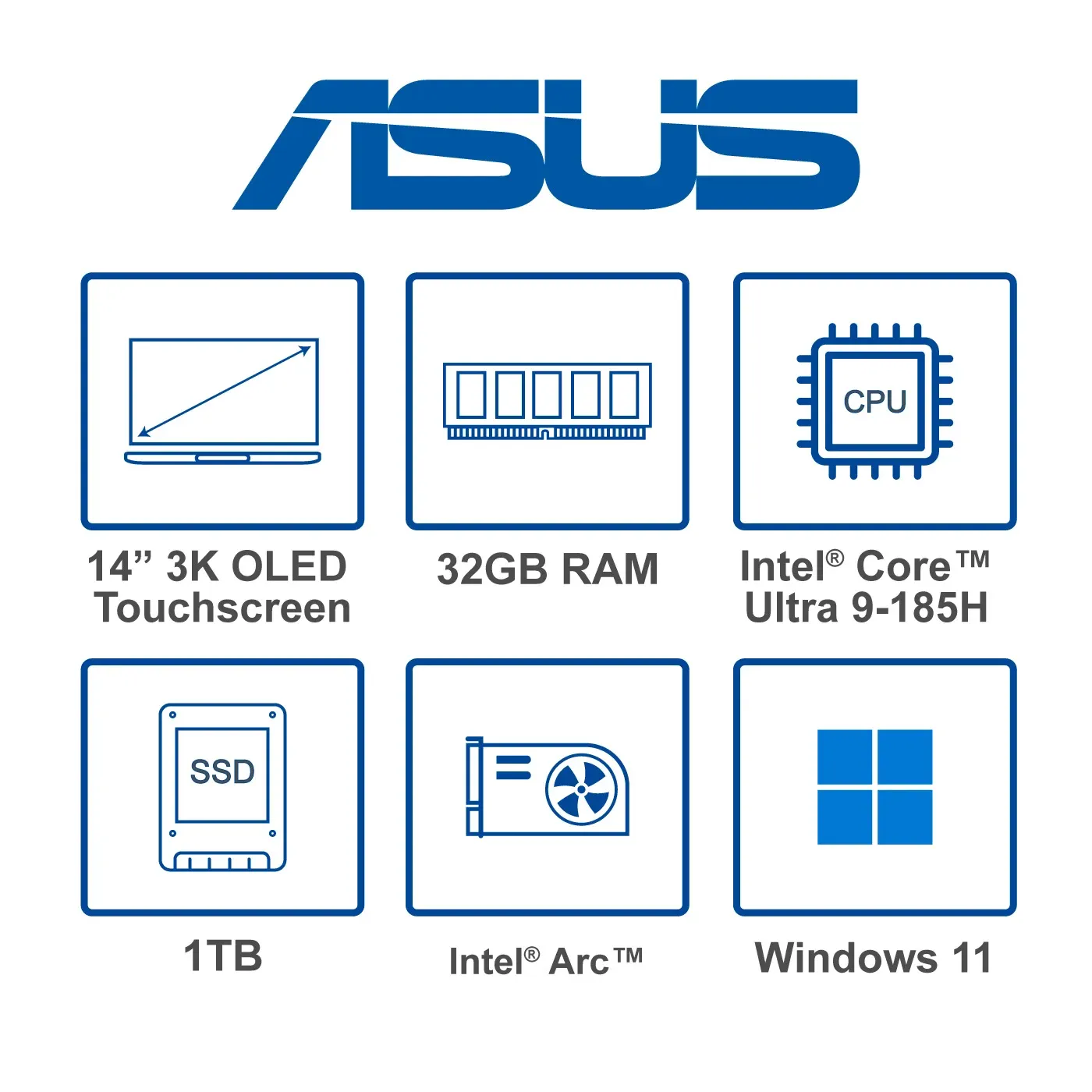 Computador Portátil ASUS Zenbook Duo OLED 14" Pulgadas UX8406MA - Core Ultra 9 185H - RAM 32GB - Disco SSD 1 TB - Gris