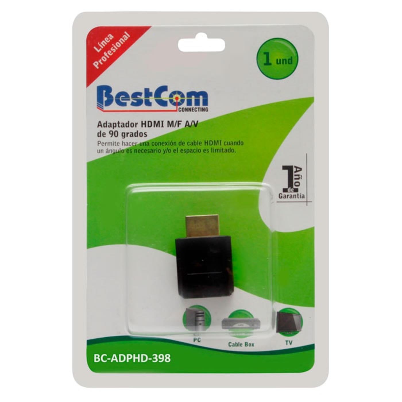 Adaptador BESTCOM HDMI Macho/hembra 90º
