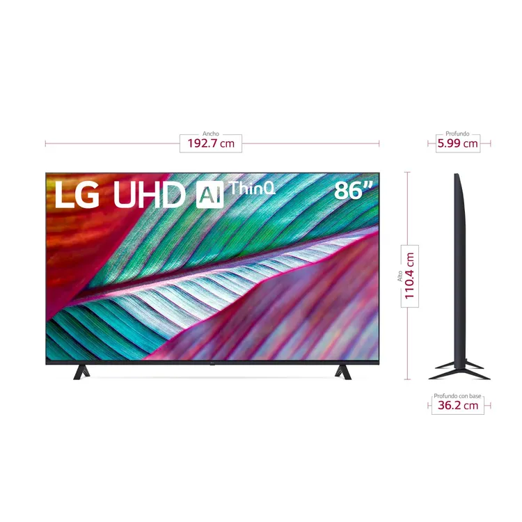 TV LG 86" Pulgadas 217 Cm 86UR8750PSA 4K-UHD LED Smart TV