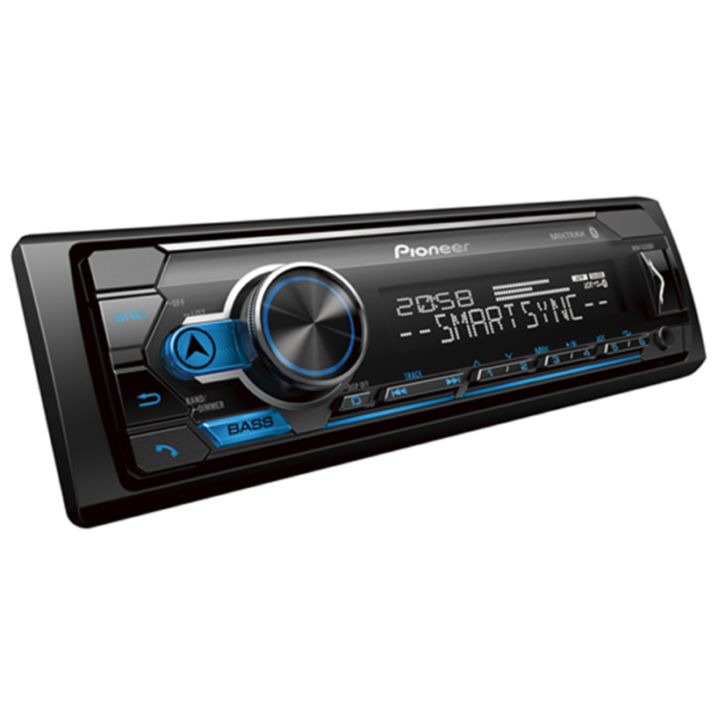 Radio Car Audio PIONEER 1 Din MVH-S325BT Negro