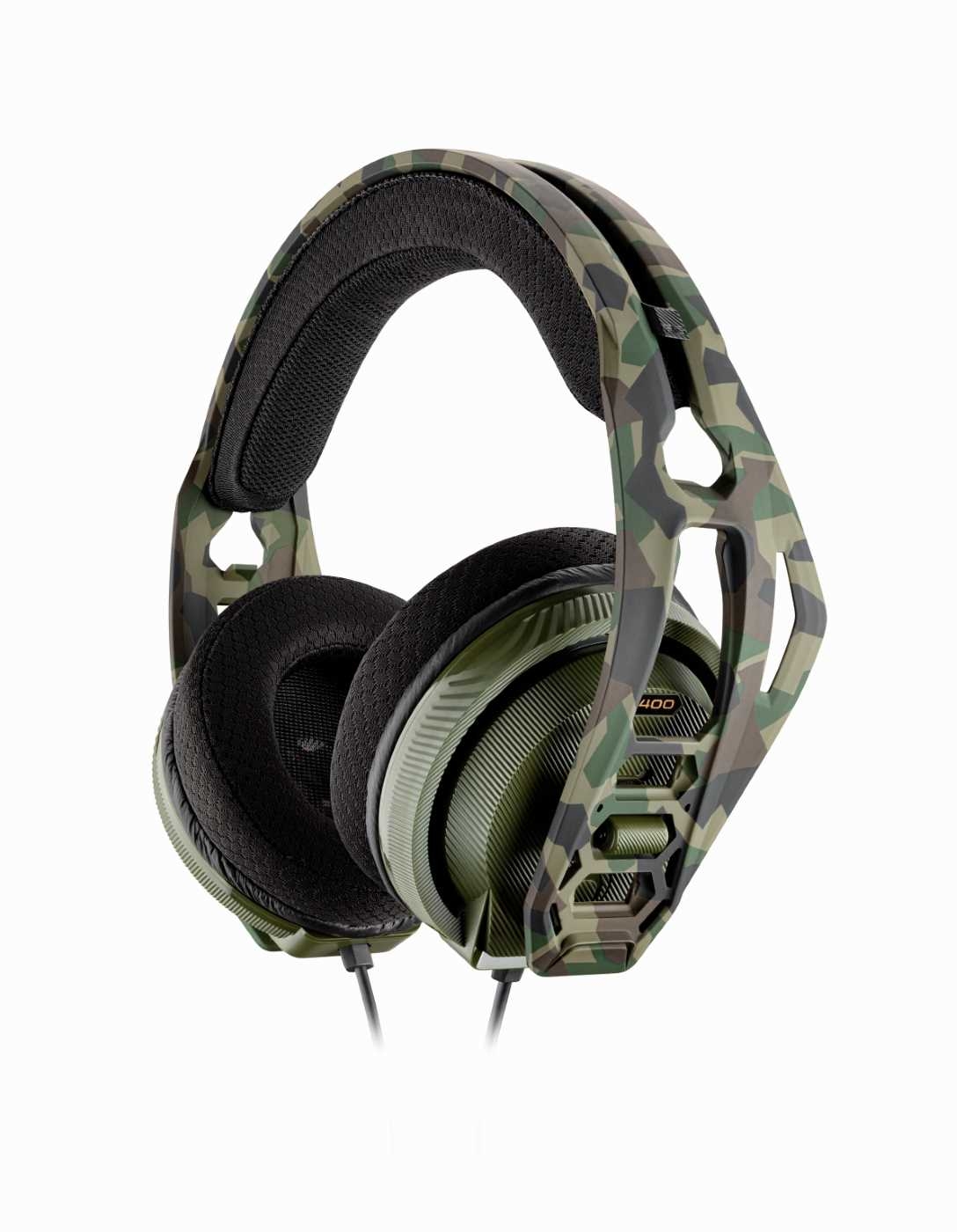 Audífonos de Diadema NACON Alámbricos Over Ear RIG 400 Forest Gaming Verde para PS4, Xbox One y PC