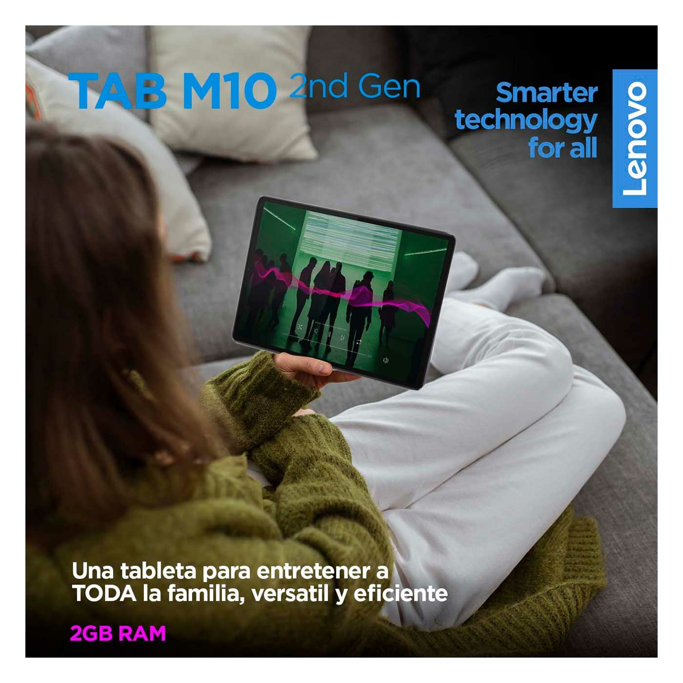 Tablet LENOVO 10" Pulgadas M10 2 generación Wifi Color Gris
