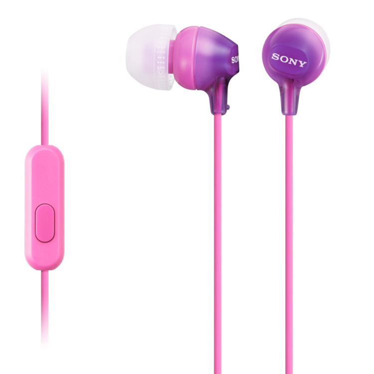 Audífonos SONY Alámbricos In Ear Manos Libres MDR-EX15AP Violeta