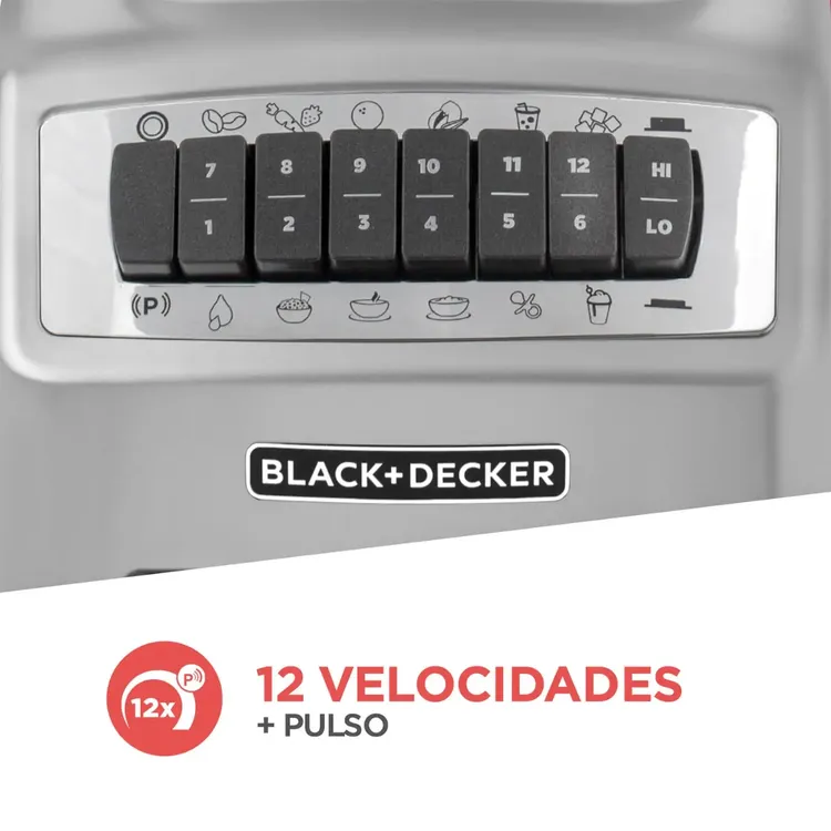 Licuadora BLACK+DECKER Pulverix BL1140MS Gris