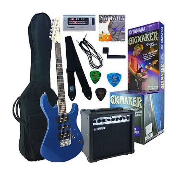 Kit de Guitarra Eléctrica YAMAHA con Amplificador ERG121GPII Azul