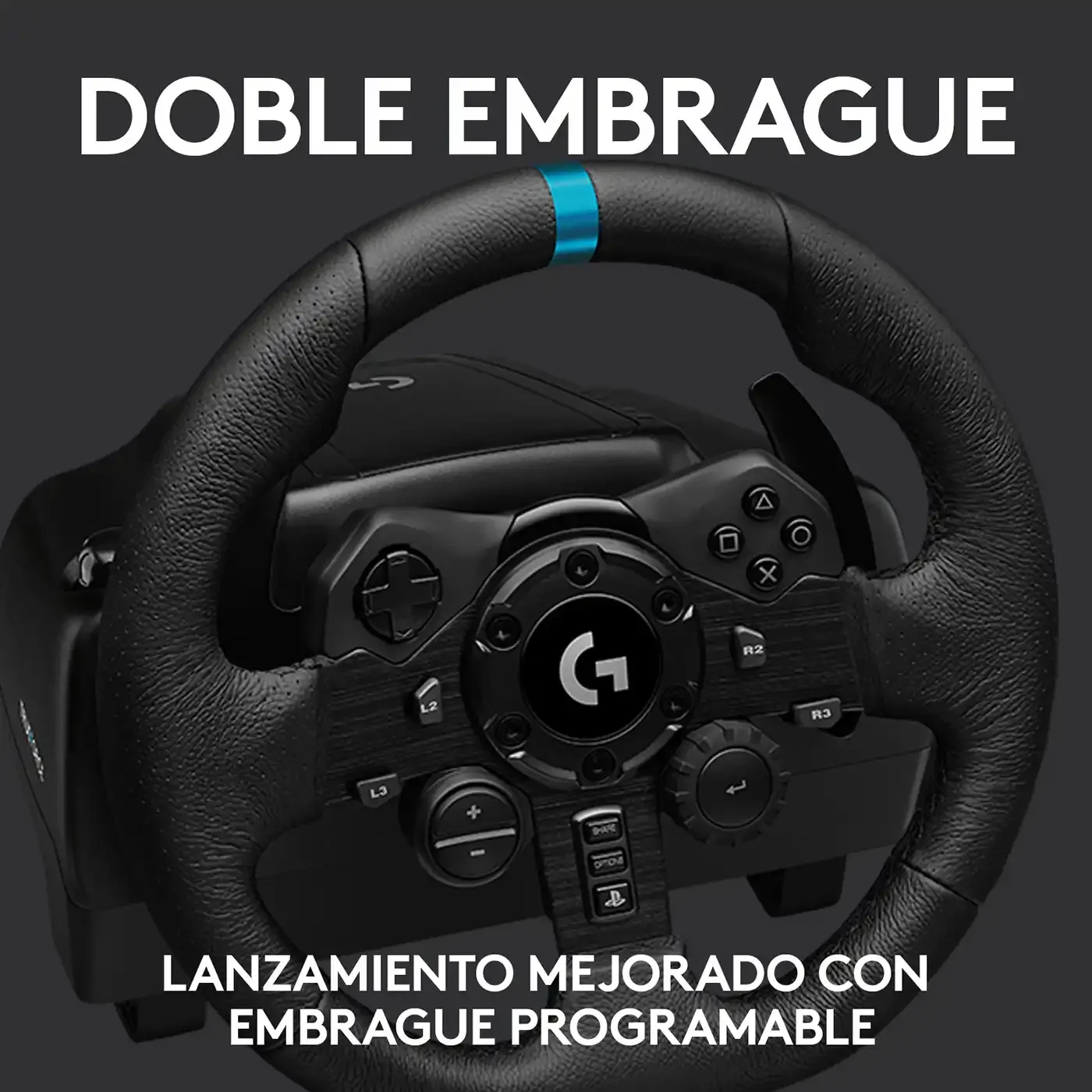 Timón + Pedales LOGITECH G PC, PS4 Y PS5 Gaming G923