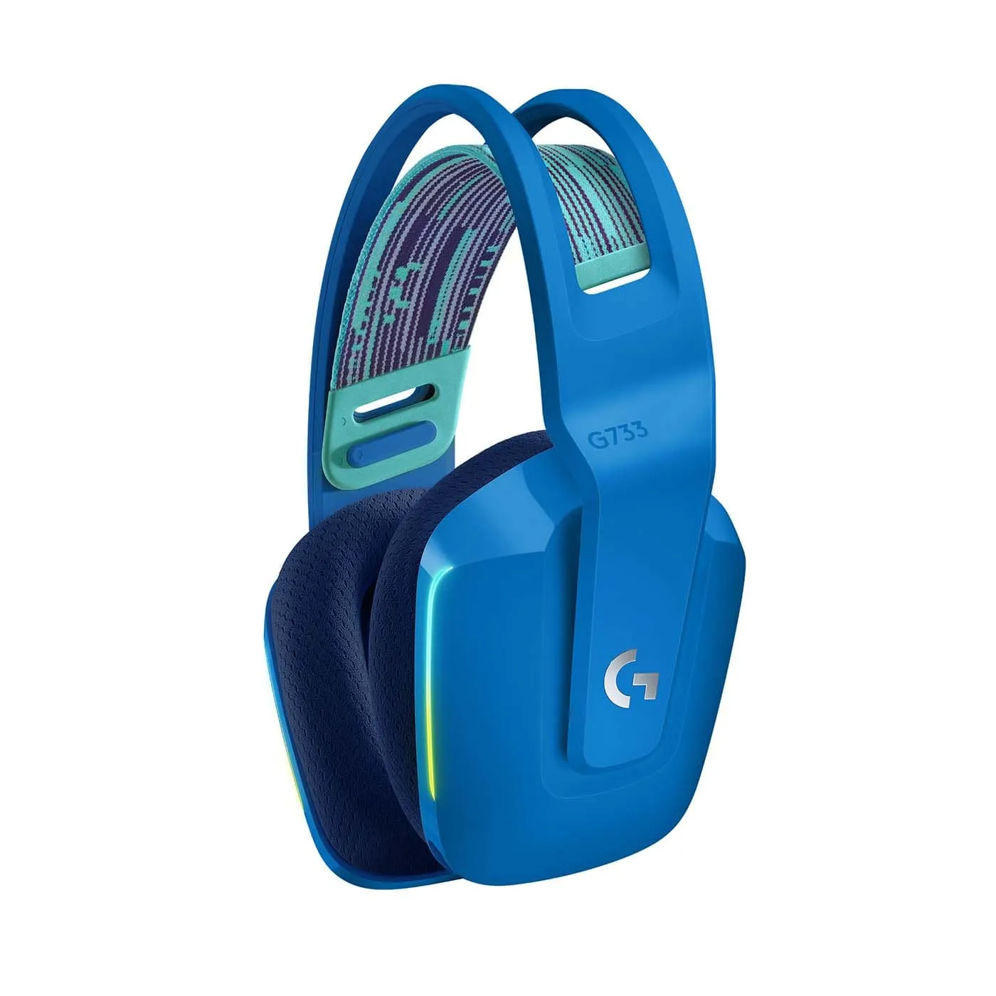 Audífonos de Diadema LOGITECH G Inalámbricos Gaming Lightspeed para juegos RGB G733 PC y Consola Azul