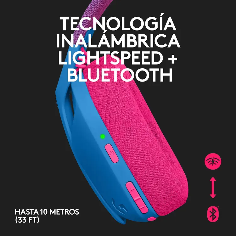 Audífonos de Diadema LOGITECH G Inalámbricos Gamer G435 Azul