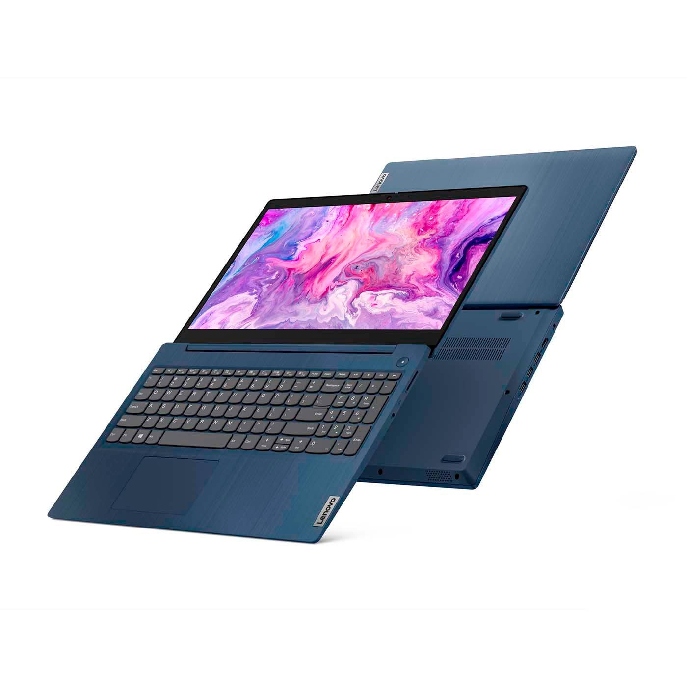 Computador Portátil LENOVO 15,6" Pulgadas IdeaPad 3 - Intel Core i3 - RAM 8GB - Disco SSD 256GB - Azul