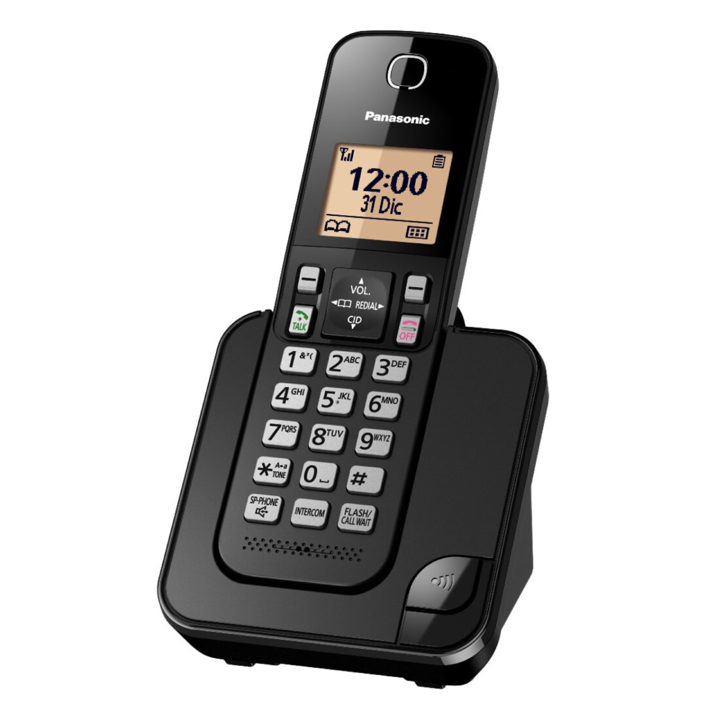 Teléfono Inalámbrico Dect PANASONIC ID TGC350 Negro