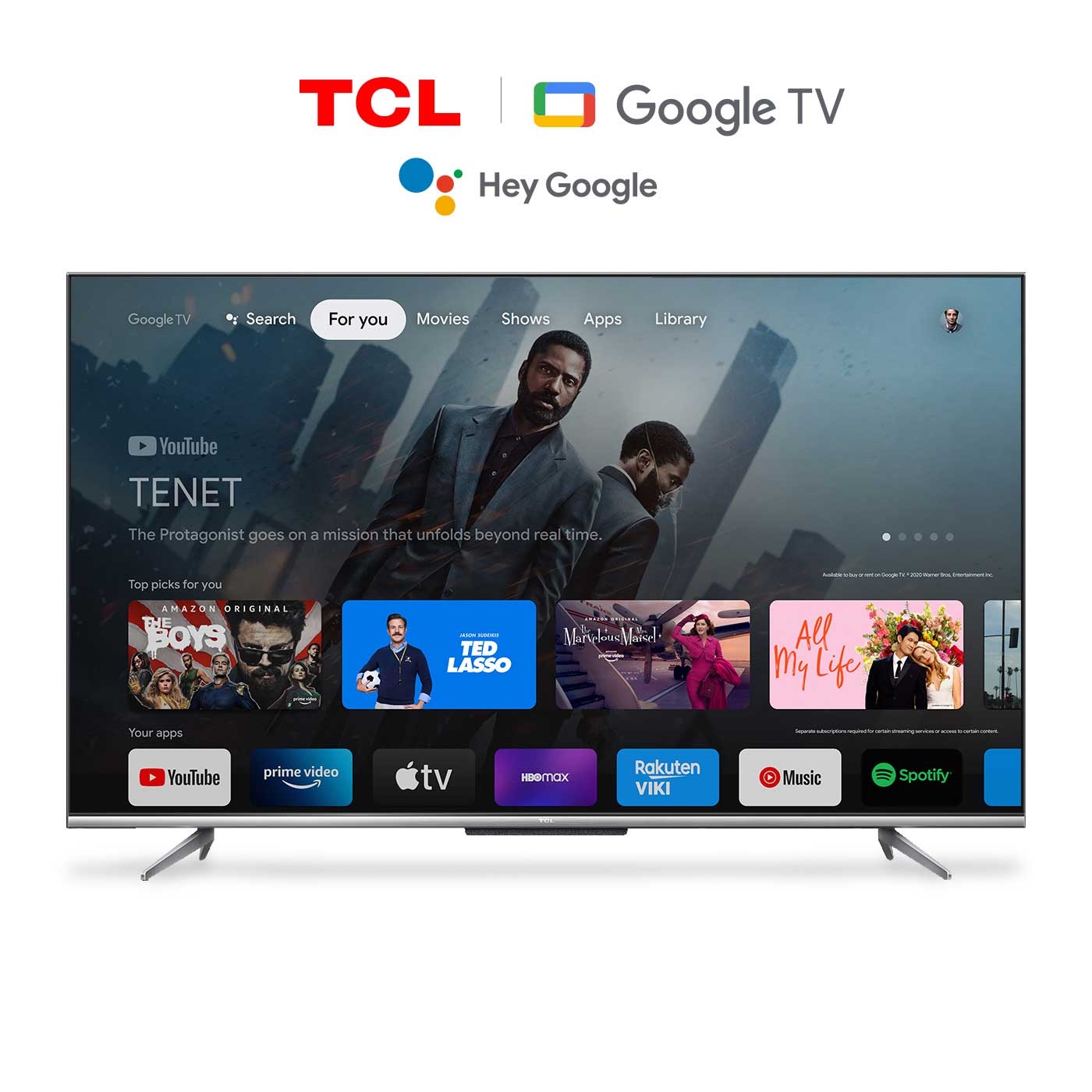 TV TCL 50" Pulgadas 127 cm 50P725 4K-UHD LED Smart TV Google