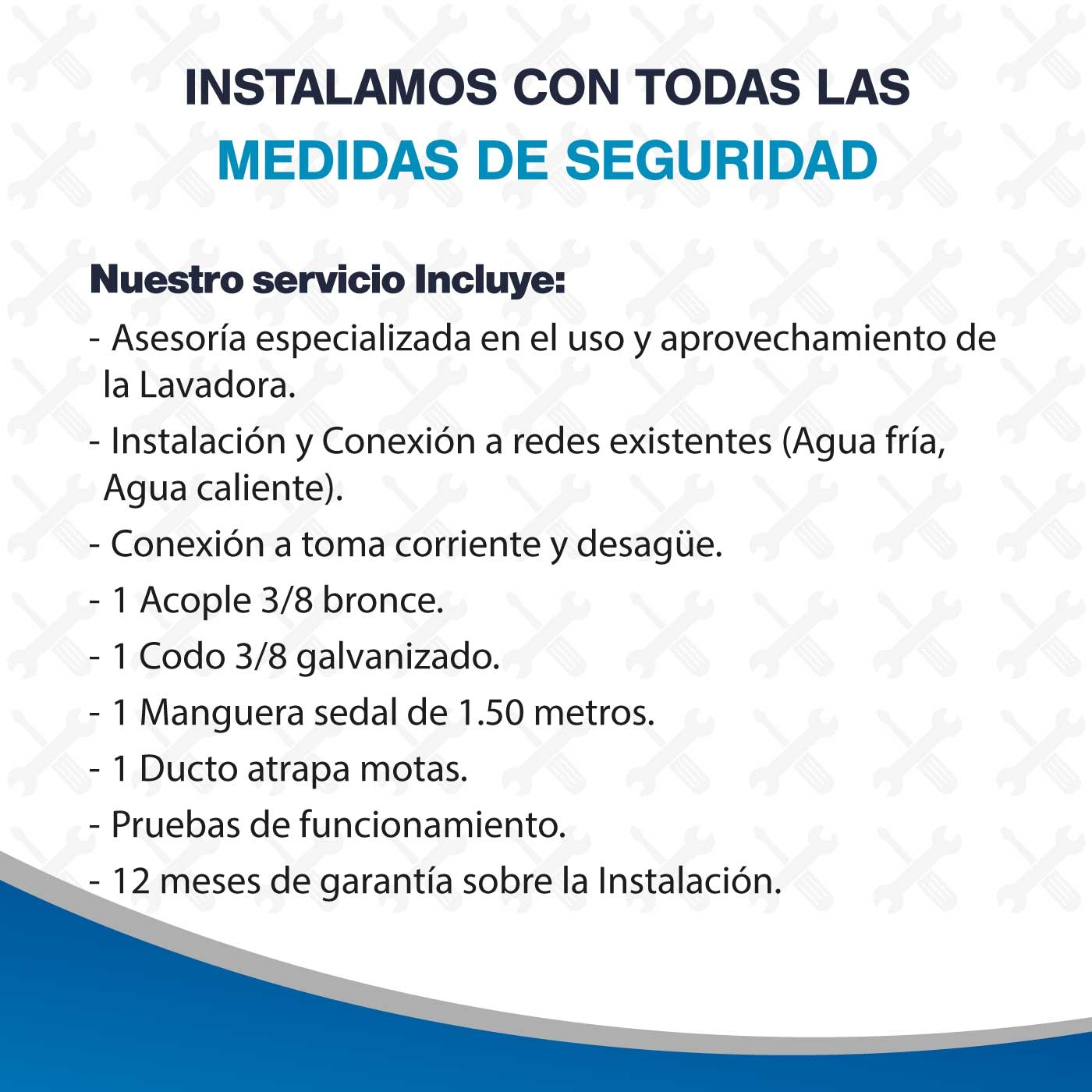 Instalación de Secadora Instalación de Secadora