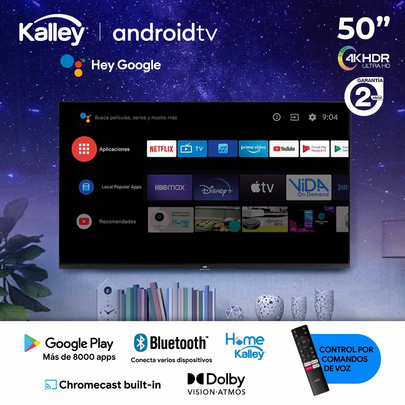 TV KALLEY 50" ATV50UHDW 4KUHD TV KALLEY 50" ATV50UHDW 4KUHD