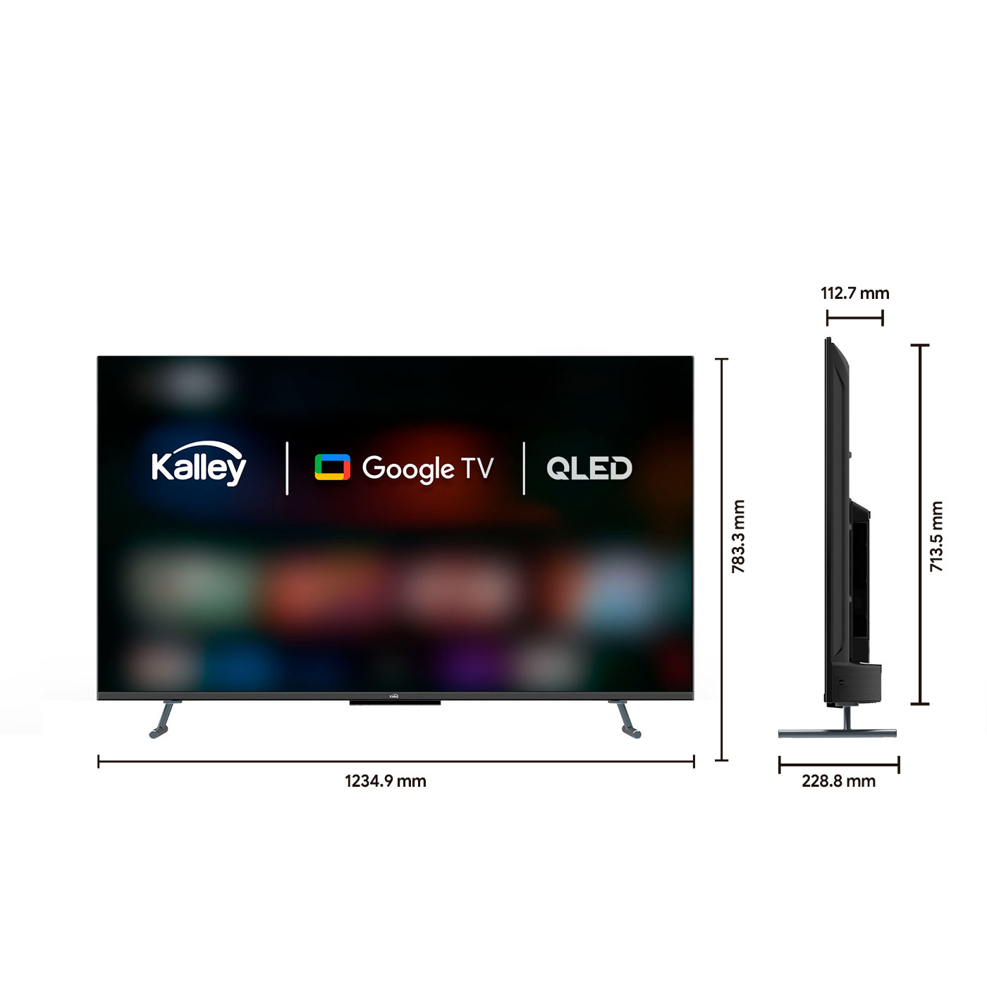TV KALLEY 55" Pulgadas 139 cm K-GTV55UHDQV 4K-UHD QLED Smart TV Google TV KALLEY 55" Pulgadas 139 cm K-GTV55UHDQV 4K-UHD QLED Smart TV Google