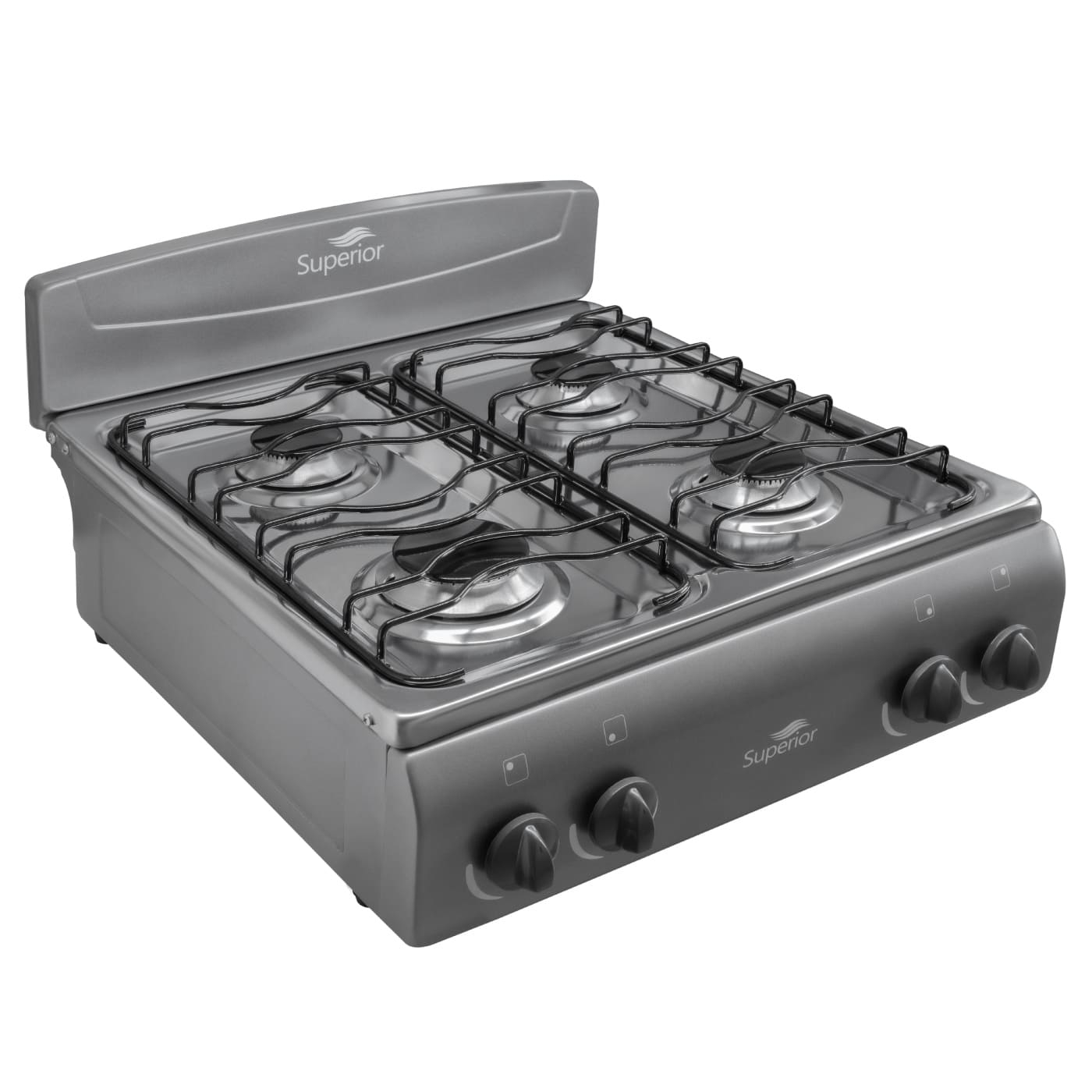 Estufa de Mesa SUPERIOR 4 Puestos Gas Propano 7053 Gris Estufa de Mesa SUPERIOR 4 Puestos Gas Propano 7053 Gris