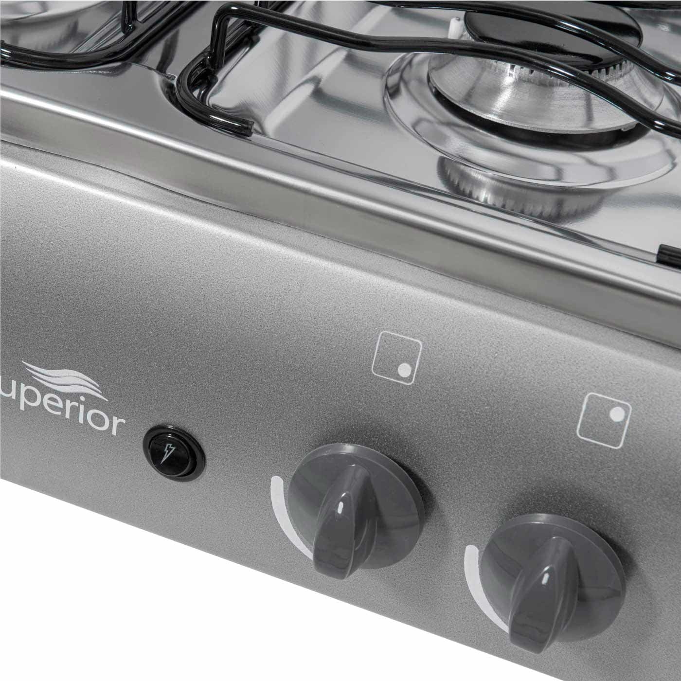 Estufa de Mesa SUPERIOR 4 Puestos Gas Propano 7054-1 Gris Estufa de Mesa SUPERIOR 4 Puestos Gas Propano 7054-1 Gris