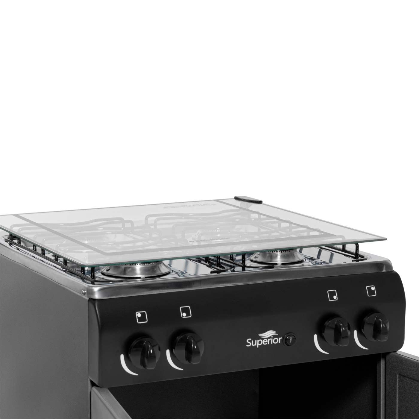 Estufa de Piso SUPERIOR 4 Puestos Gas Natural 7016-1 Negro Estufa de Piso SUPERIOR 4 Puestos Gas Natural 7016-1 Negro