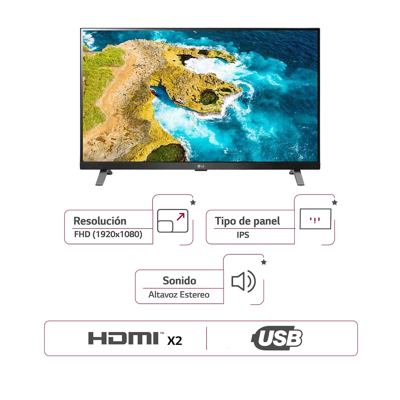 TV LG 27 Pulgadas 68.6 cm 27TQ625S-PS FHD IPS Smart TV