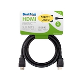Cable BESTCOM HDMI a HDMI 4K de alta velocidad con Ethernet de 5 Metros - " Cable BESTCOM HDMI a HDMI 4K de alta velocidad con Ethernet de 5 Metros -