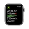 Apple Watch Series 5 + Cellular 44 mm Caja de Acero Inoxidable Plata, Correa Deportiva Blanca