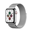 Apple Watch Series 5 + Cellular 44 mm Caja de Acero Inoxidable Plata, Pulsera Milanese Loop Plata - 