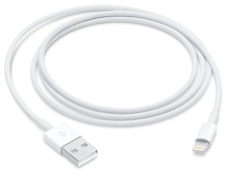 Cable APPLE USB a Lightning de 1.0 Metro Blanco