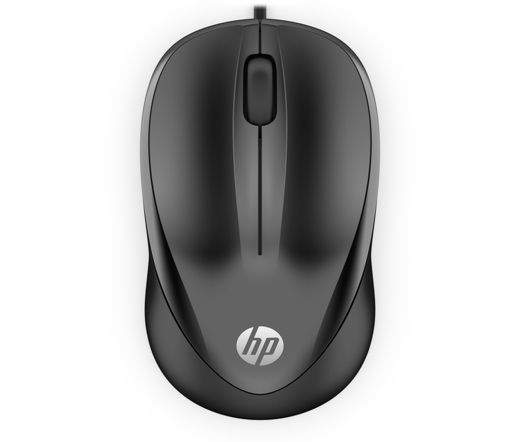 Mouse HP Alámbrico Óptico 1000 Negro
