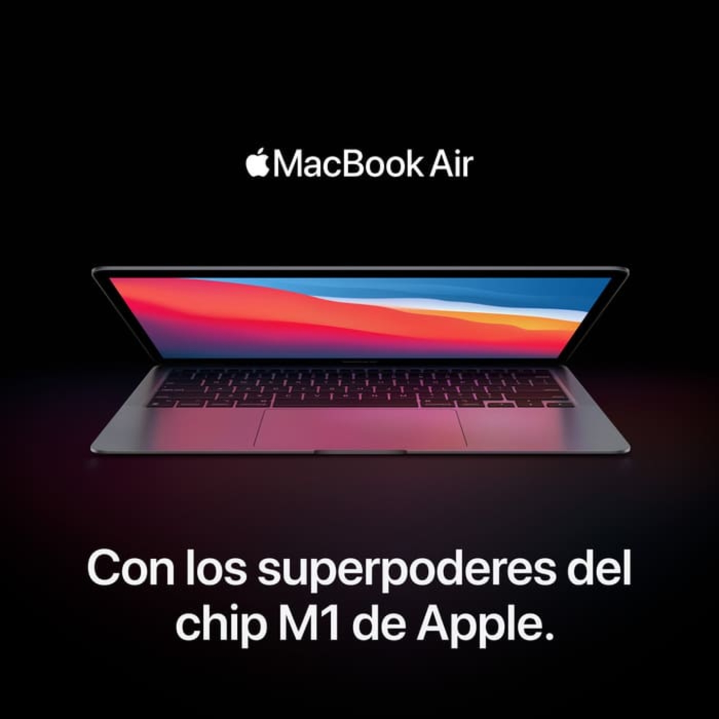 MacBook Air de 13" pulgadas MGN63E/A Chip M1 RAM 8 GB Disco Estado Solido 256 GB Gris