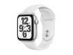 Apple Watch SE de 40 mm Caja de Aluminio en Plata, Correa Deportiva Blanca - 