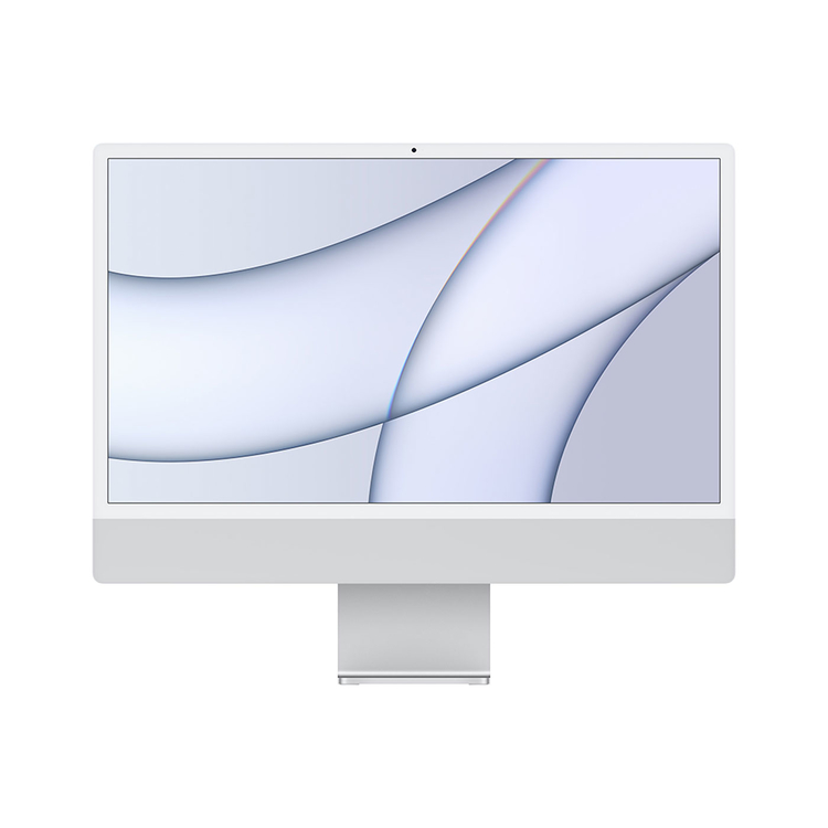 iMac 24" Retina 4,5K Chip M1 Apple CPU 8 núcleos GPU 7 núcleos 256 GB Plata