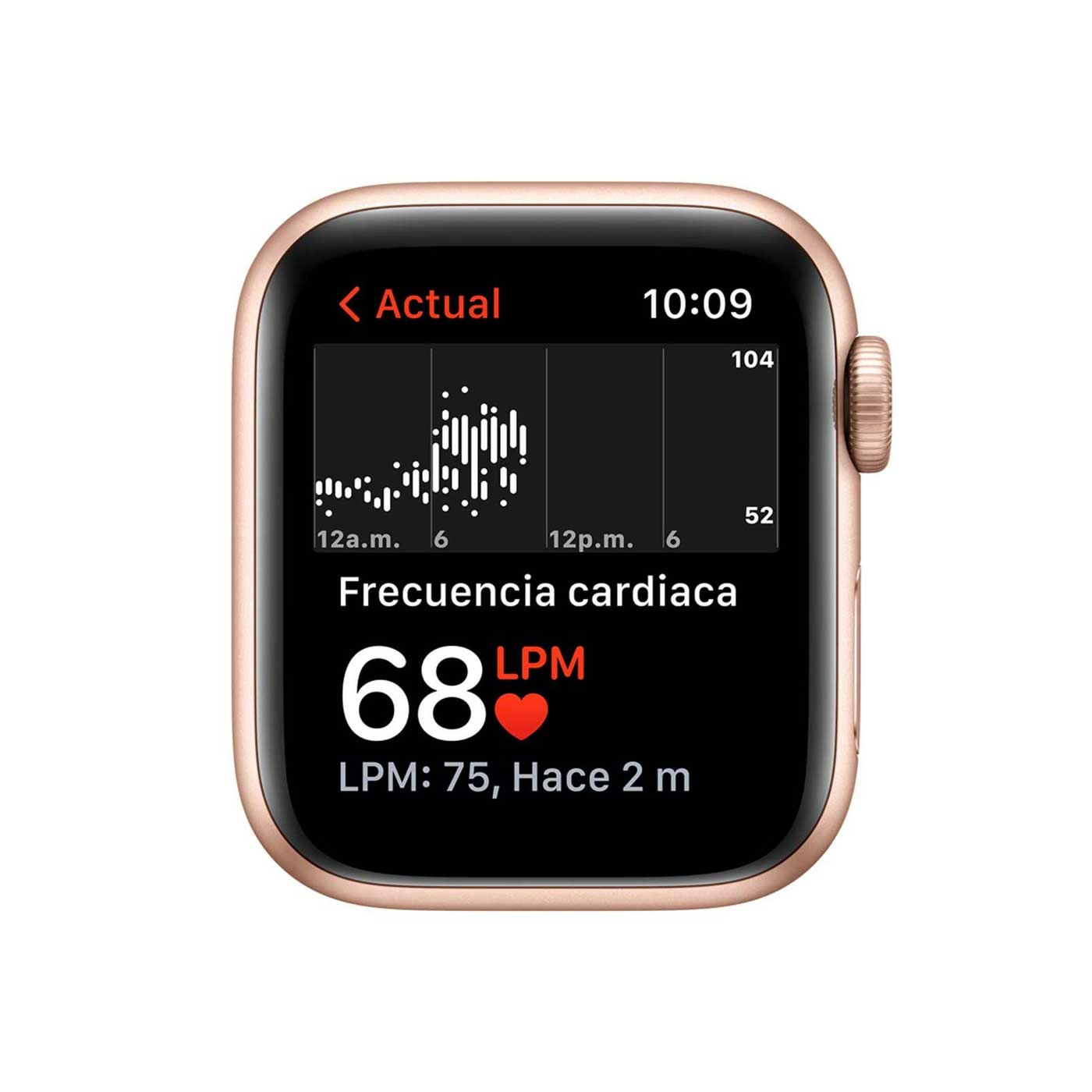 Apple Watch SE GPS de 40 mm Caja de Aluminio en Oro, Correa Deportiva Blanco Estelar
