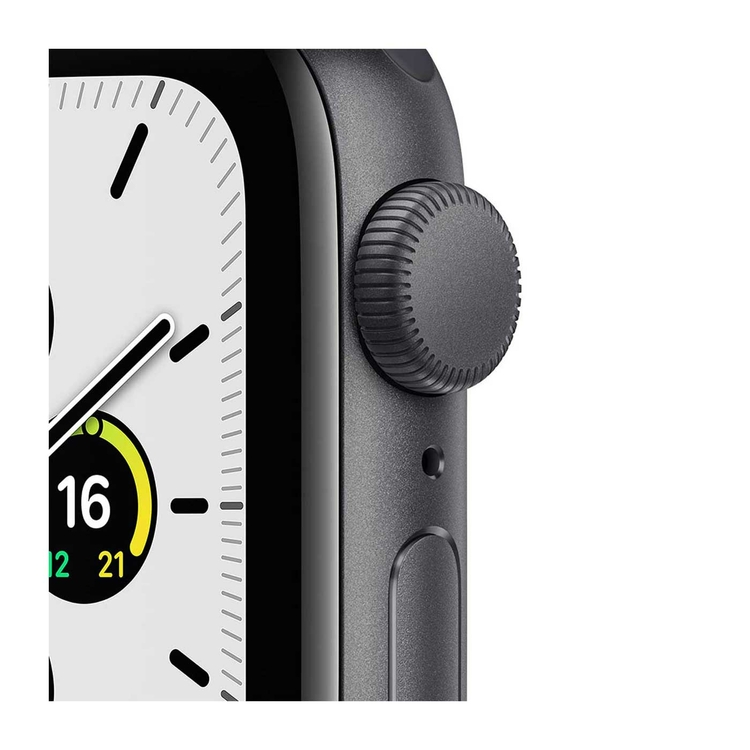 Apple Watch SE GPS de 40 mm Caja de Aluminio en Gris Espacial, Correa Deportiva Azul Medianoche
