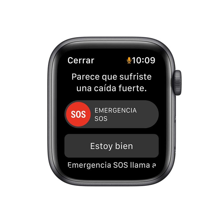 Apple Watch SE GPS de 44 mm Caja de Aluminio en Gris Espacial, Correa Deportiva Azul Medianoche