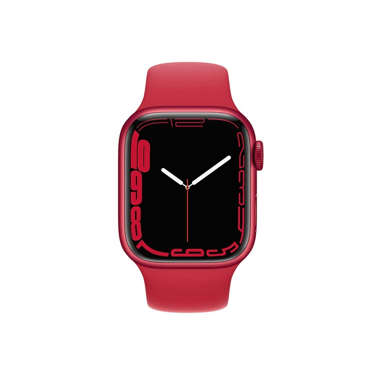 Apple Watch Series 7 de 41 mm Caja de Aluminio en Roja, Correa Deportiva Roja