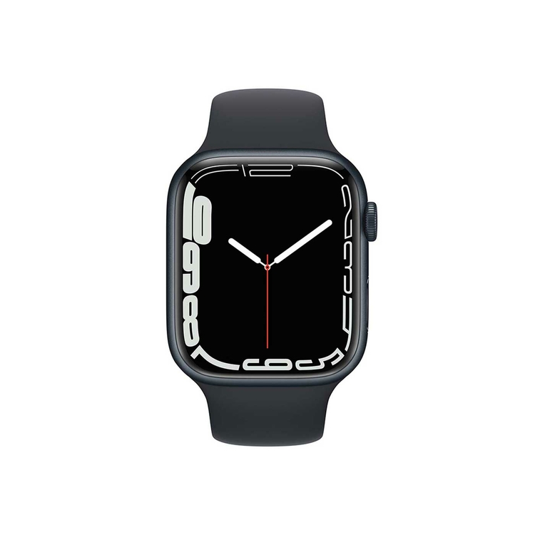 Apple Watch Series 7 de 45 mm Caja de Aluminio en Azul Medianoche, Correa Deportiva Azul Medianoche