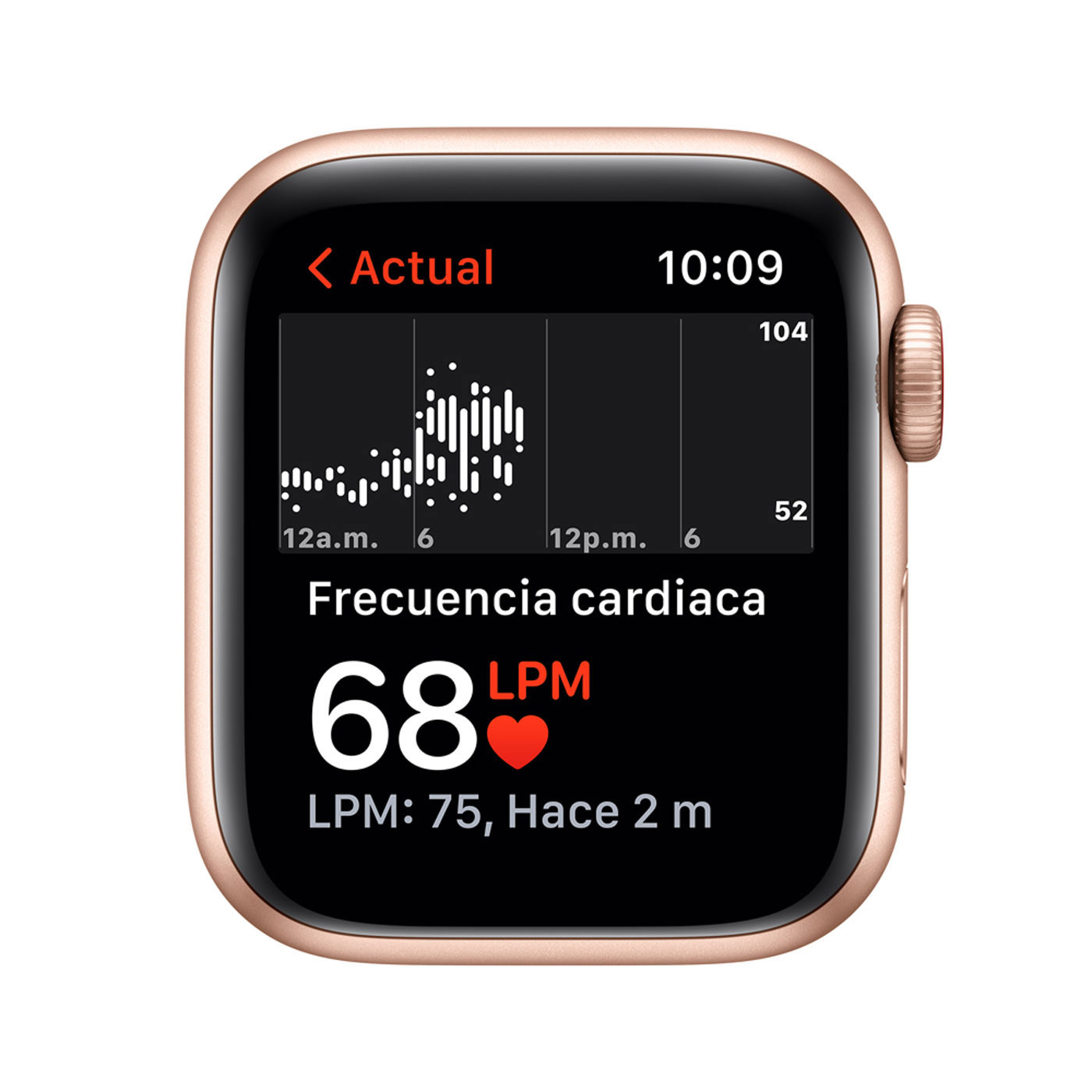 Apple Watch SE GPS + Cellular Caja de 40 mm Aluminio en Oro, Correa Loop Deportiva en Maíz/blanco