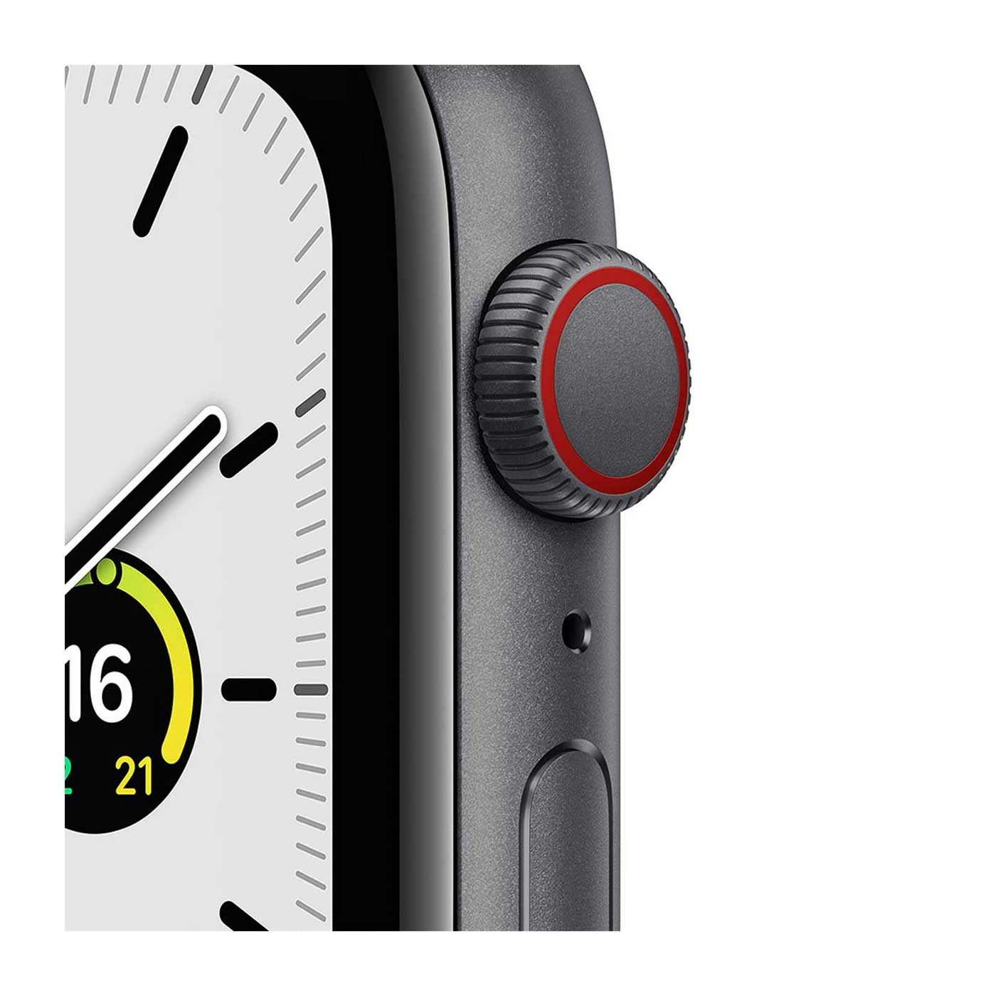 Apple Watch SE GPS + Cellular 44 mm Caja de Aluminio en Gris Espacial, Correa Deportiva Azul Medianoche