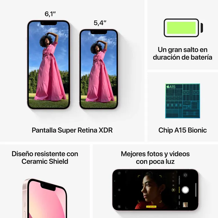 iPhone 13 128GB Rosa