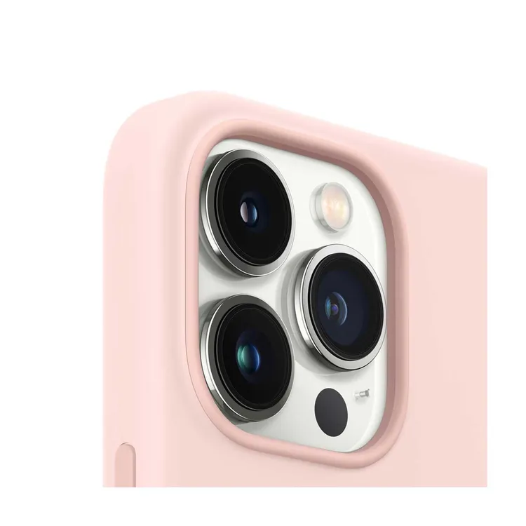 Case Silicona APPLE MagSafe iPhone 13 Pro Max Rosado Rosa Caliza