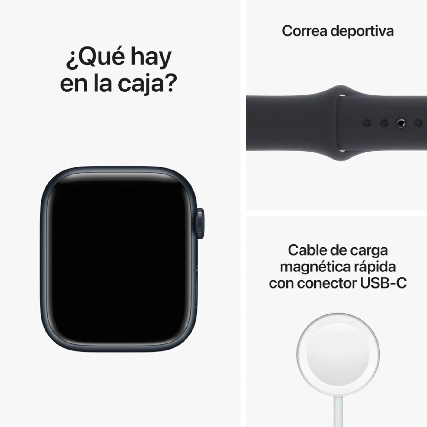 Apple Watch Series 8 GPS de 45 mm Caja de Aluminio en Azul Medianoche, Correa Deportiva Azul Medianoche