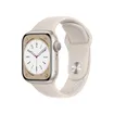 Apple Watch Series 8 GPS de 41 mm Caja de Aluminio en Blanco Estelar, Correa Deportiva Blanco Estrella - 