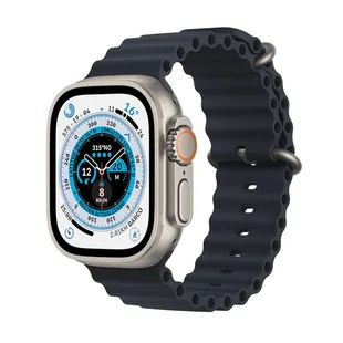 Apple Watch Ultra GPS + Cellular de 49 mm Caja de Titanio, Correa Ocean Azul Medianoche - 