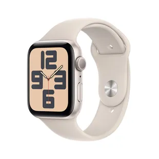 Apple Watch SE GPS de 44 mm Caja de Aluminio en Blanco Estrella, Correa Deportiva Blanco Estrella Talla S|M - 