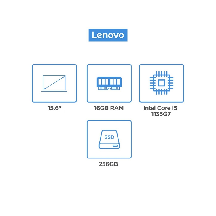 Computador Portátil LENOVO 15,6" Pulgadas IdeaPad 5 - Intel Core i5 - RAM 16GB - Disco SSD 256GB - Gris