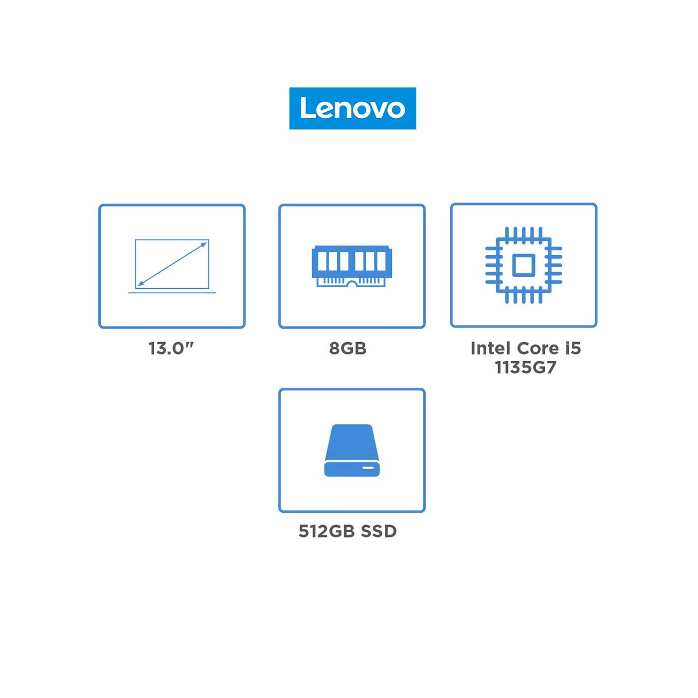 Computador Portátil 2 en 1 LENOVO 13" Pulgadas Yoga Duet 7 - Intel Core i5 - RAM 8GB - Disco SSD 512GB - Gris
