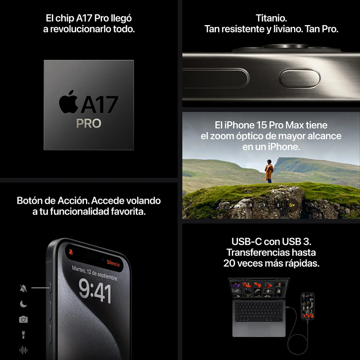 iPhone 15 Pro 512 GB Titanio Natural