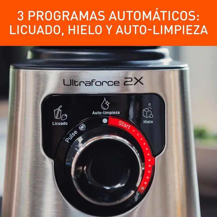 Licuadora Profesional IMUSA Ultraforce 2X Plateada + Picatodo + Molino 1100 W