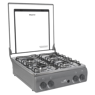 Estufa de Mesa SUPERIOR 4 Puestos Gas Propano 7054-1 Gris