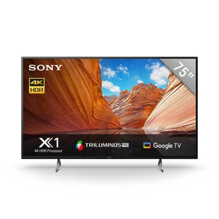 TV SONY 75" Pulgadas 189 cm KD-75X80J 4K-UHD LED Plano Smart TV Google
